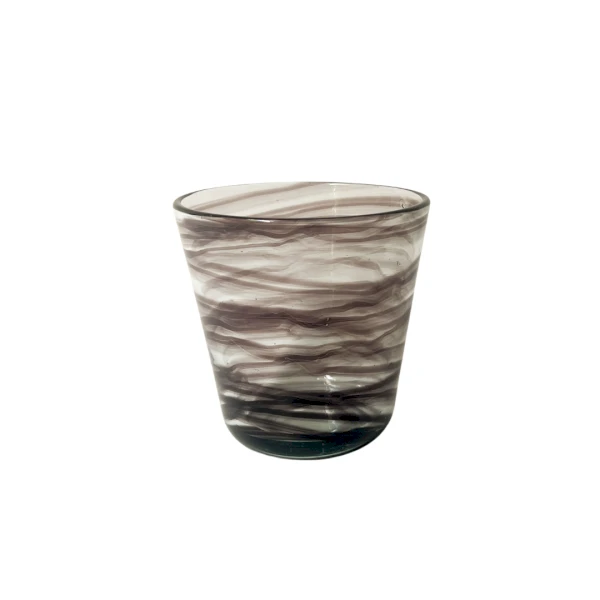 Twirl | Bali Temple Gray | Rock Glass