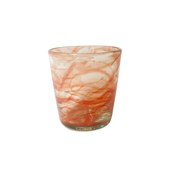 Twirl | Balinese Orange | Rock Glass